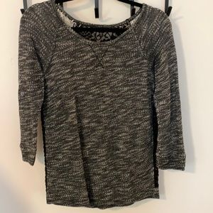 Express lace back top